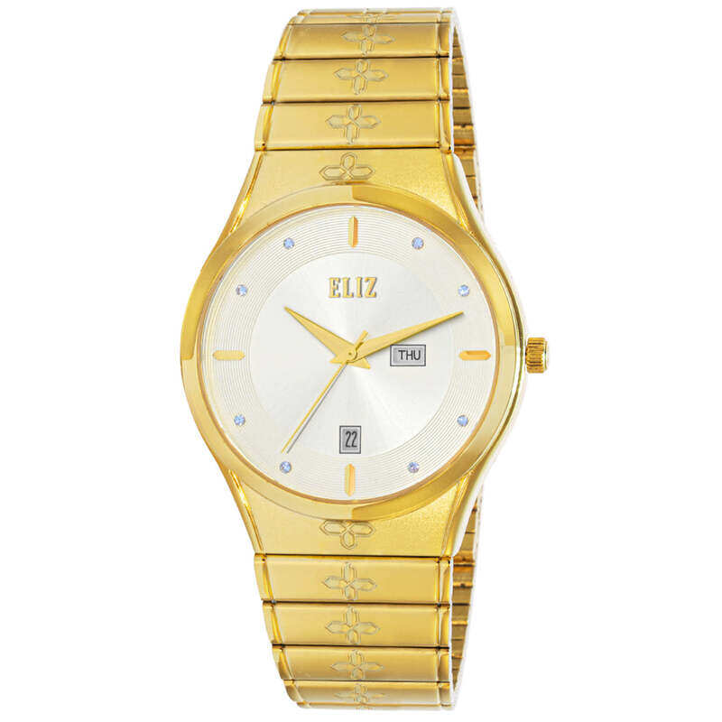 

ELIZ ES8800G2GSG SS Caseback & Band Day-Date Men's Watch