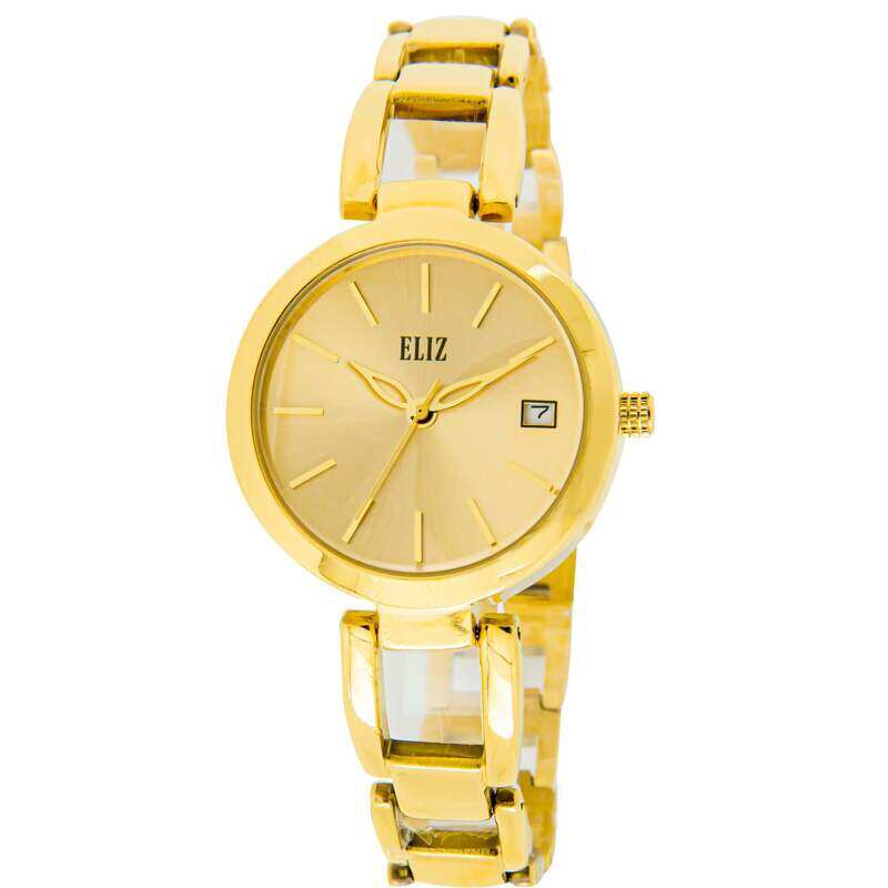 

ELIZ ES8751L2GCG Metal Case and Bracelet Date Women's Watch