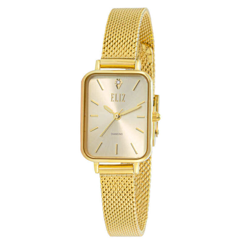 

ELIZ ES8833L2GCG SS & Mesh Strap 3-Hands Women's Watch