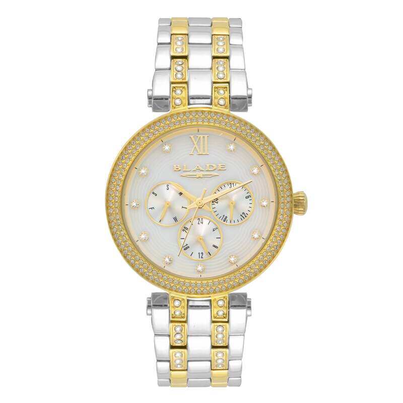 

BLADE Dazzle Ivory 3632L2TST SS Case & Band Multifunction Women's Watch