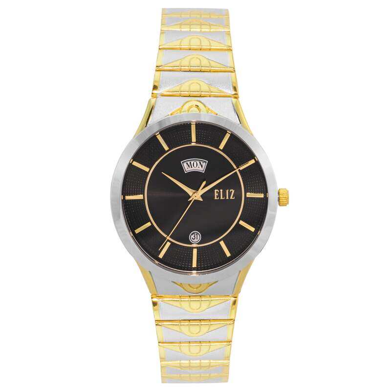 

ELIZ ES8768G2TNT SS Caseback & Band Day-Date Men's Watch
