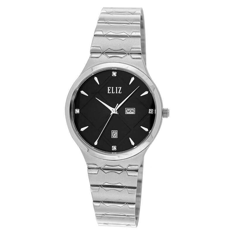 ELIZ ES8770L2SNS SS Caseback & Band Day-Date Women's Watch