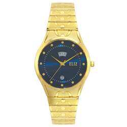 ELIZ ES8771G2GBG SS Caseback & Band Day-Date Men's Watch