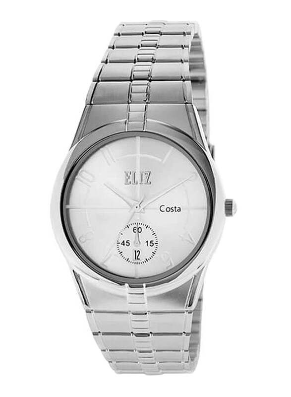 

Eliz Costa Analog Watch for Men with Stainless Steel Band, Water Resistant, ES8147G2SSS, Silver