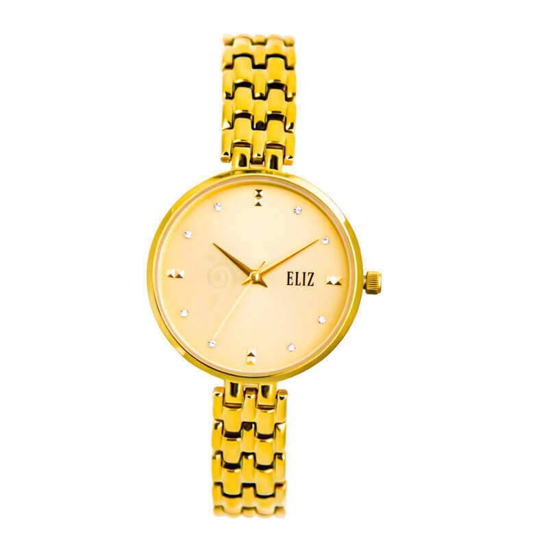 

ELIZ ES8718L2GCG Metal Case and Bracelet 3-Hands Women's Watch