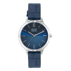 ELIZ ES8742L1SBB SS Caseback & Leather 3-Hands Women's Watch