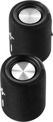 Steepletone SPLIT Bluetooth Speaker Transforms 1 into 2 Speakers Portable Rechargeable IPX5 TWS Stereo (Black)