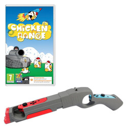 Nintendo Switch Chicken Range Game Bundle with Rifle Accessory Suitable for 7 Years Old Family Fun Games