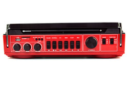 Echo Audio Retro Blast Cassette Player Bluetooth Boombox, AM/FM/SW Radio, Two Speakers, Voice Recorder, Headphone Jack, Play USB / SD Card  (Red)