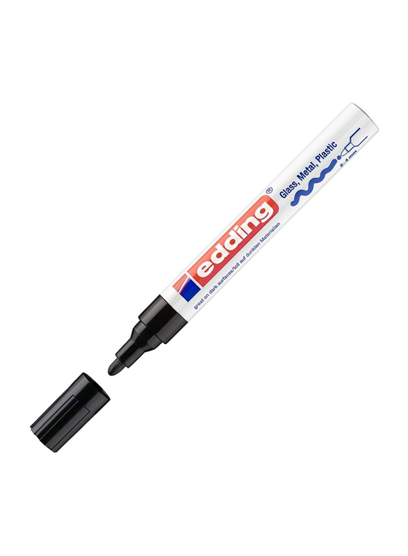 Edding E-750 Permanent Paint Marker with Bullet Nib, Black