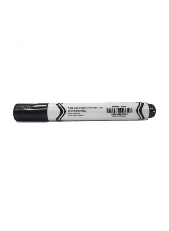 Faber-Castell Refillable Bullet Tip White Board Marker, Black