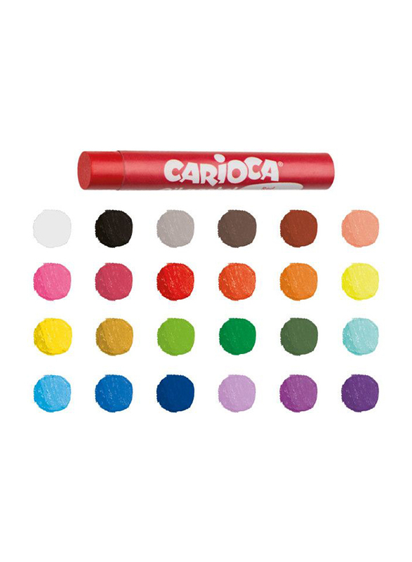 Carioca Oil Pastel Maxi Crayon Set, 24 Pieces, Multicolour