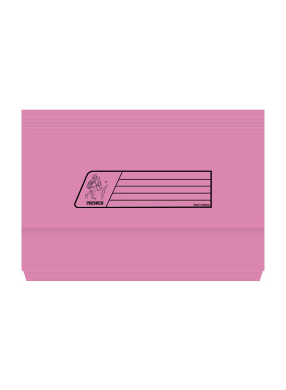 Premier 220GSM Full Scape Size Document Wallet, Pink