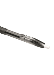 BIC Gelocity Medium Point 0.7mm Retractable Gel Ink Pen, Black