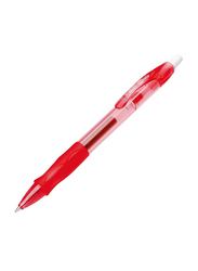 BIC Gelocity Medium Point 0.7mm Retractable Gel Ink Pen, Red