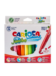 Carioca Jumbo Box Felt Tip Colored Pen Set, 12 Piece, Multicolour