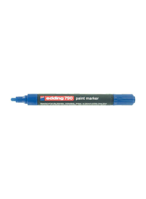 Edding E-790 Permanent Paint Marker with Bullet Tip, Blue