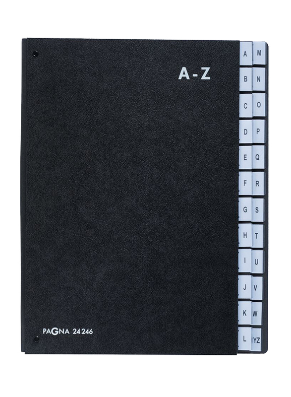 Durable Pagna P24246-04 Signature Book, A to Z Pages, Black