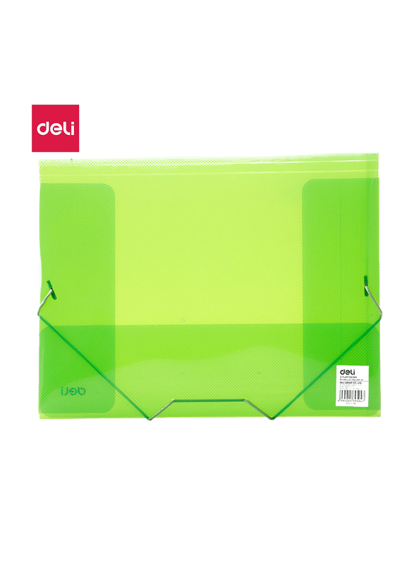 Deli 39504 Actioncase Semitrans Flap Folder, 3 Pieces, A4 Size, Multicolor