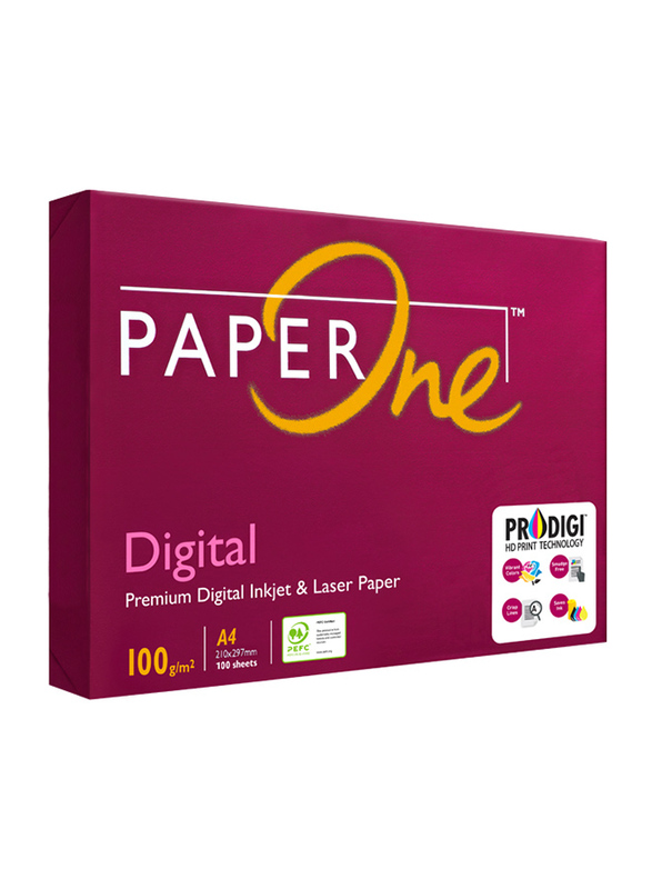 PaperOne Digital P1D 100 GSM Printing/Photo Copy Paper, 100 Pages, A4 Size, White