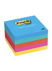 3M Post-it 654-5UC Ultra Colors Sticky Notes, 76 x 76mm, 5 x 100 Sheets, Multicolor