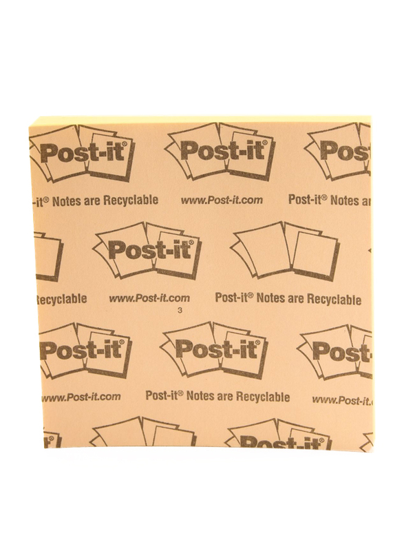 3M Post-It Pop-up Dispenser Sticky Notes, 76 x 76mm, 100 Sheets, Yellow
