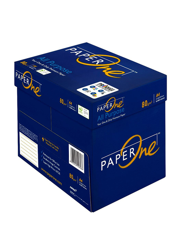 PaperOne All Purpose 80GSM Printing/Photo Copy Paper, 500 Pages, A4 Size, White