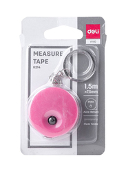 Deli 8214 Measure Tape, 1.5 x 7.5mm, Assorted Color