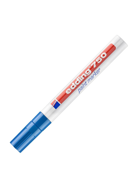 Edding E-750 Permanent Paint Marker with Bullet Nib, Blue