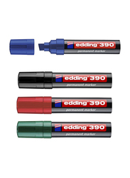 Edding E-390 Permanent Marker with Chisel Nib, Blue