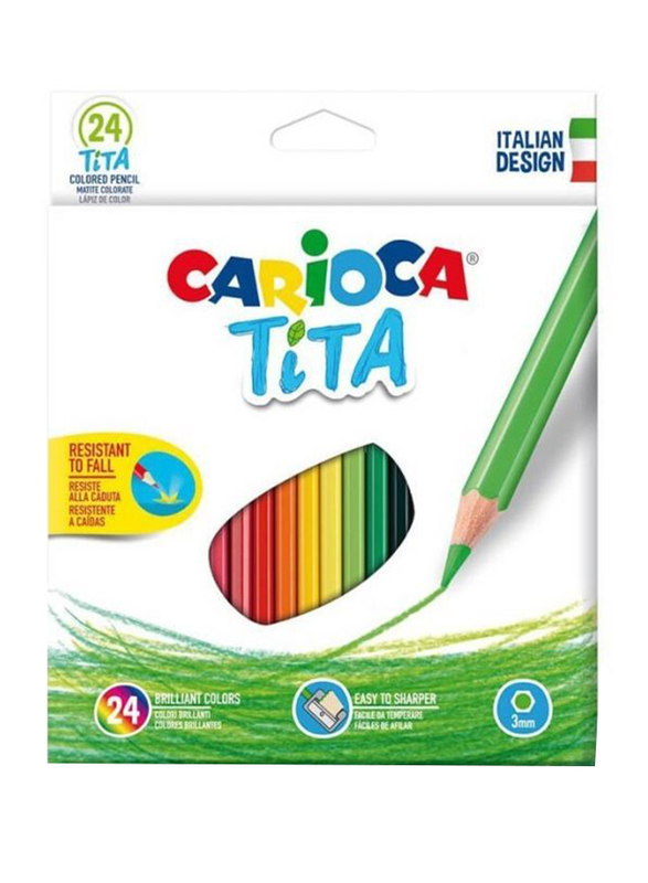 Carioca Tita Colored Pencil Set, 24 Pieces, Multicolour