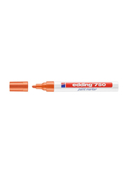 Edding E-750 Permanent Paint Marker with Bullet Tip, Orange