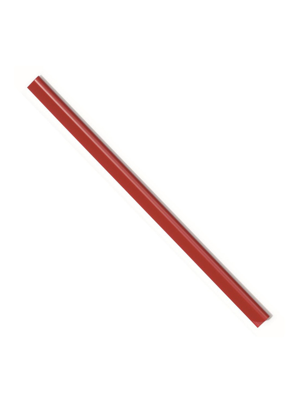 Durable 2901-03 Spine Bar, 100 Pieces, 6mm, A4 Size, Red