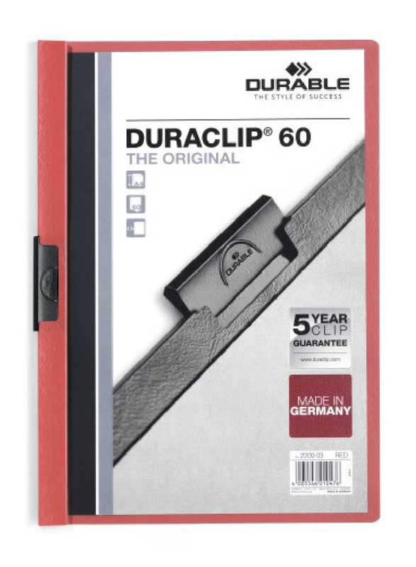 Durable 2209-03 Duraclip, A4 Size, Red