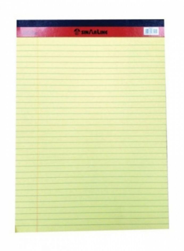 Sinar PD02075 Sinar Legal Pad, 127 x 203mm, 50 Pieces, Yellow