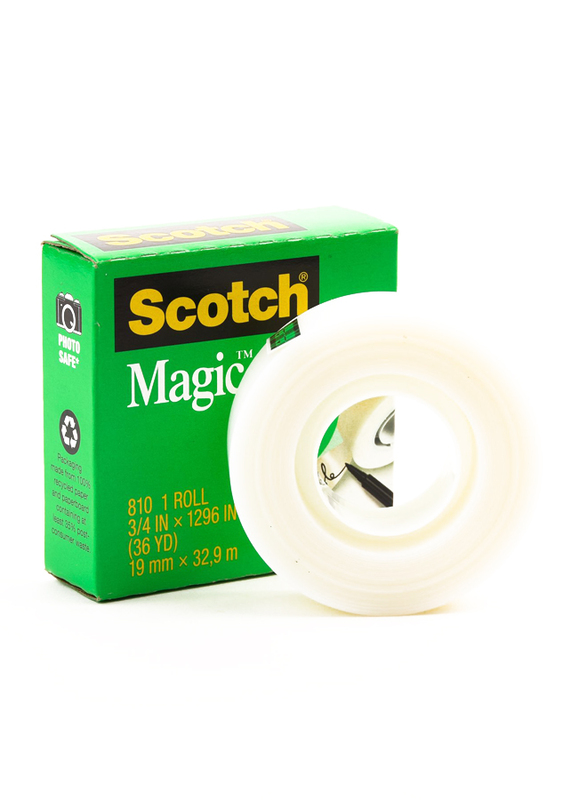 3M Scotch 810 Magic Tape, 19mm x 32.9 meters, Clear