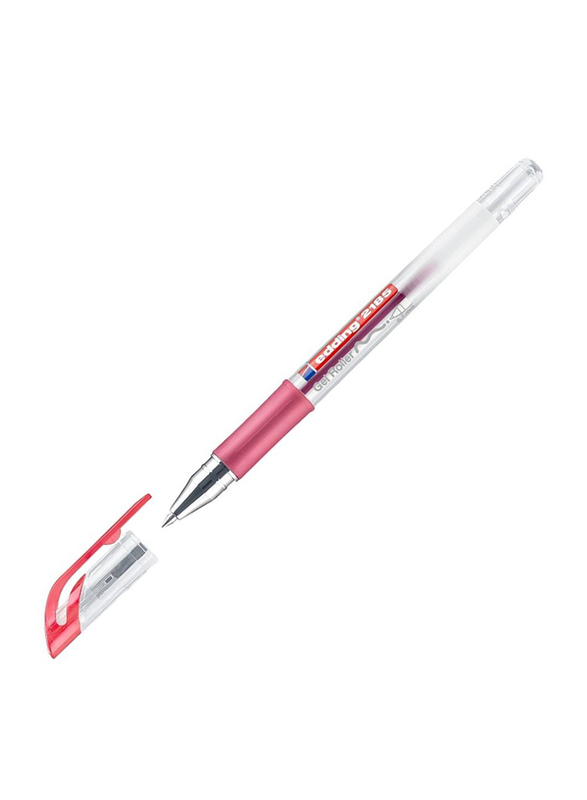 Edding E-2185 Gel Roller Pen, 0.7mm, Red
