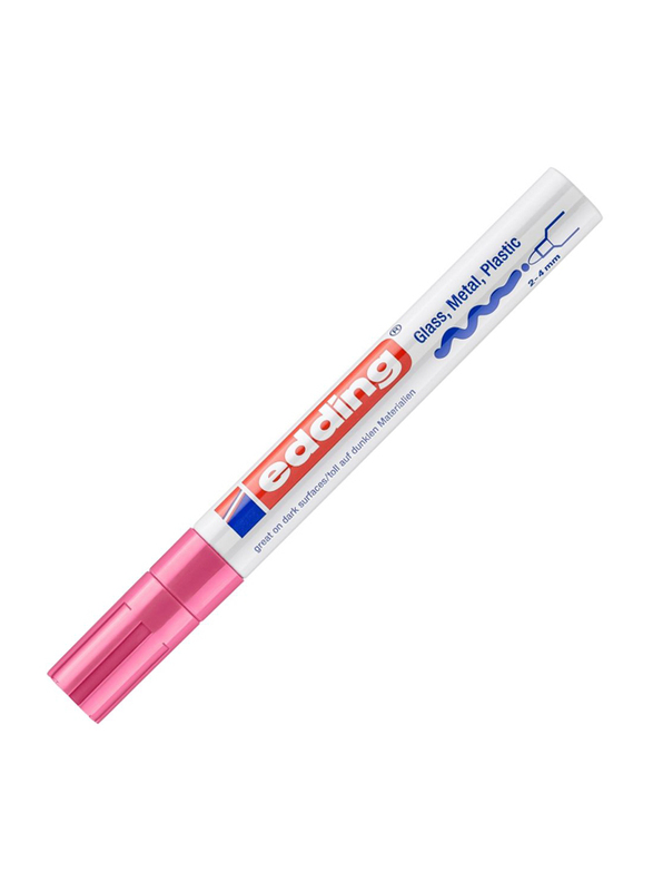 Edding E-750 Permanent Paint Marker with Bullet Nib, Pink