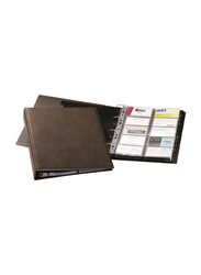 Durable Visifix 2384-11 Business Card Organizer, 400 Cards, A4 Size, Brown