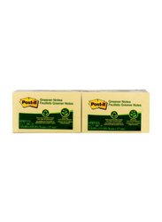 3M Post-It Greener Sticky Notes, 76 X 127mm, 12 x 100 Sheets, Canary Yellow