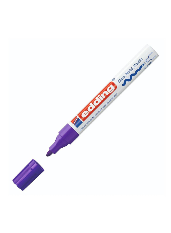 Edding E-750 Permanent Paint Marker with Bullet Nib, Violet