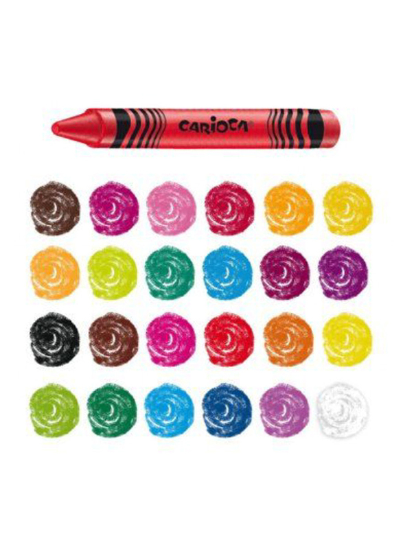 Carioca Wax Crayons Tube Set, 100 Piece, Multicolour