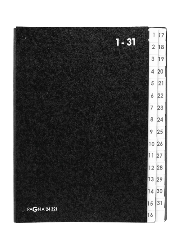 Durable Pagna P24321-04 Signature Book, 1 to 31 Pages, Black