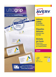 Avery L7651-100 Mini Laser Labels, 38 x 21mm, 65 Labels Per Sheet, 100 Sheets in a Pack, White