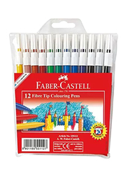 Faber-Castell 45f FC-155112 Fibre Tip Pen, 12 Pieces, Multicolor