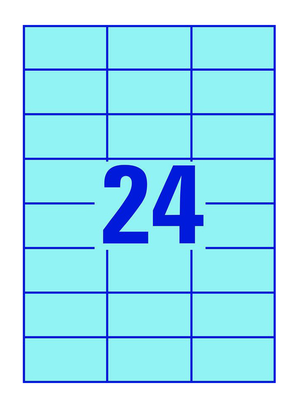 Avery 3449 Multipurpose Labels, 24 x 100 Pieces, Blue