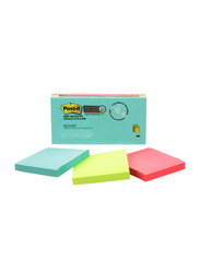 3M Post-It R330-6SSMIA Miami Super Sticky Pop Up Notes, 76 x 76mm, 6 x 90 Sheets, Multicolor