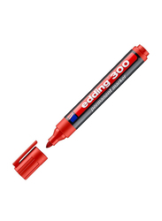 Edding E-300 Permanent Marker with Bullet Nib, Red