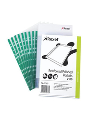 Rexel 12265 Copyking Pocket, A4 Size, 100 Pieces, Clear/Green