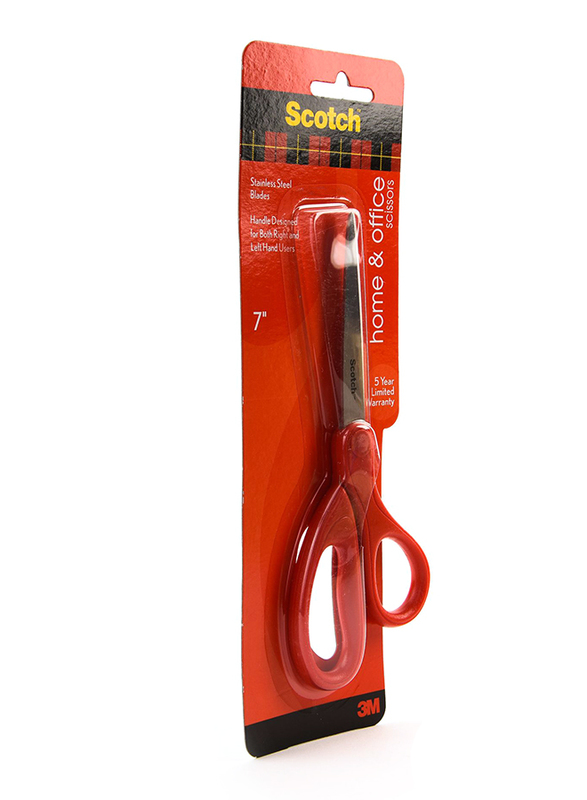 3M Scotch 1407 7-inch Household Scissor, Red